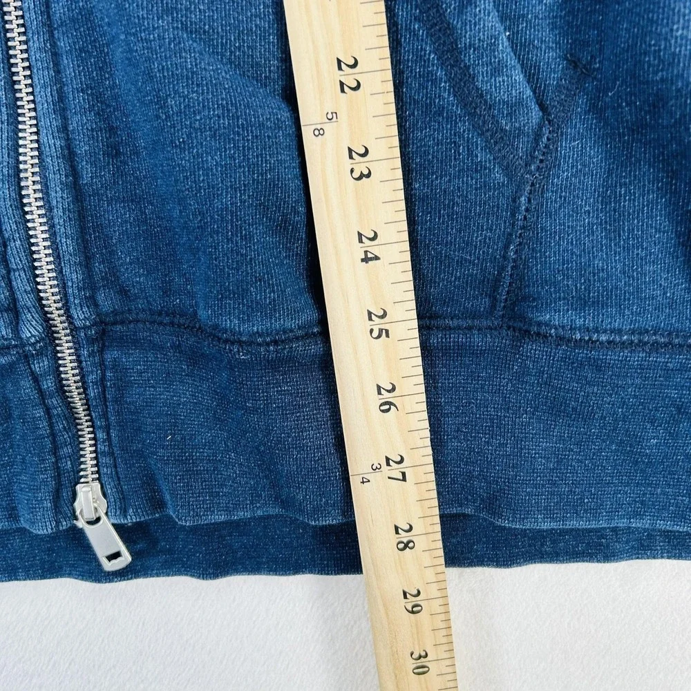 Levi's Hoodie Mens 2XL Blue Full Zip Fleece Sweatshirt Red Tab Logo Jacket